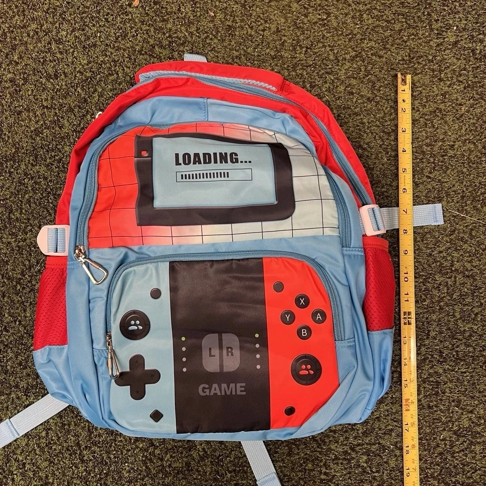 3‎ Piece Gamer Theme Kids Backpack Set with Luch box And Pencil Case  0350/0351